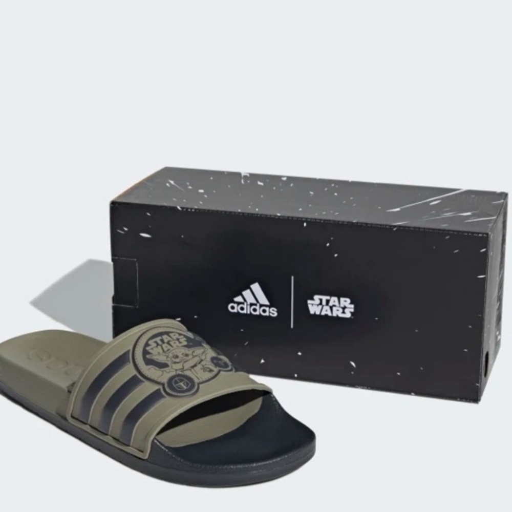 adidas x Star Wars Mandalorian Baby Yoda Adilette